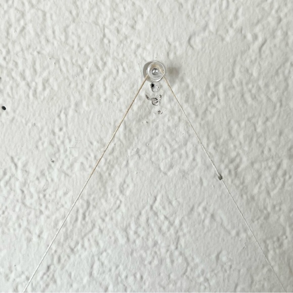 Handmade yarn woven textile tapestry wall hanging - Picture 5 of 5